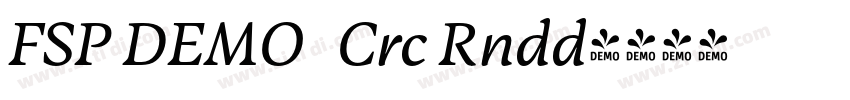 FSP DEMO   Crc Rndd字体转换